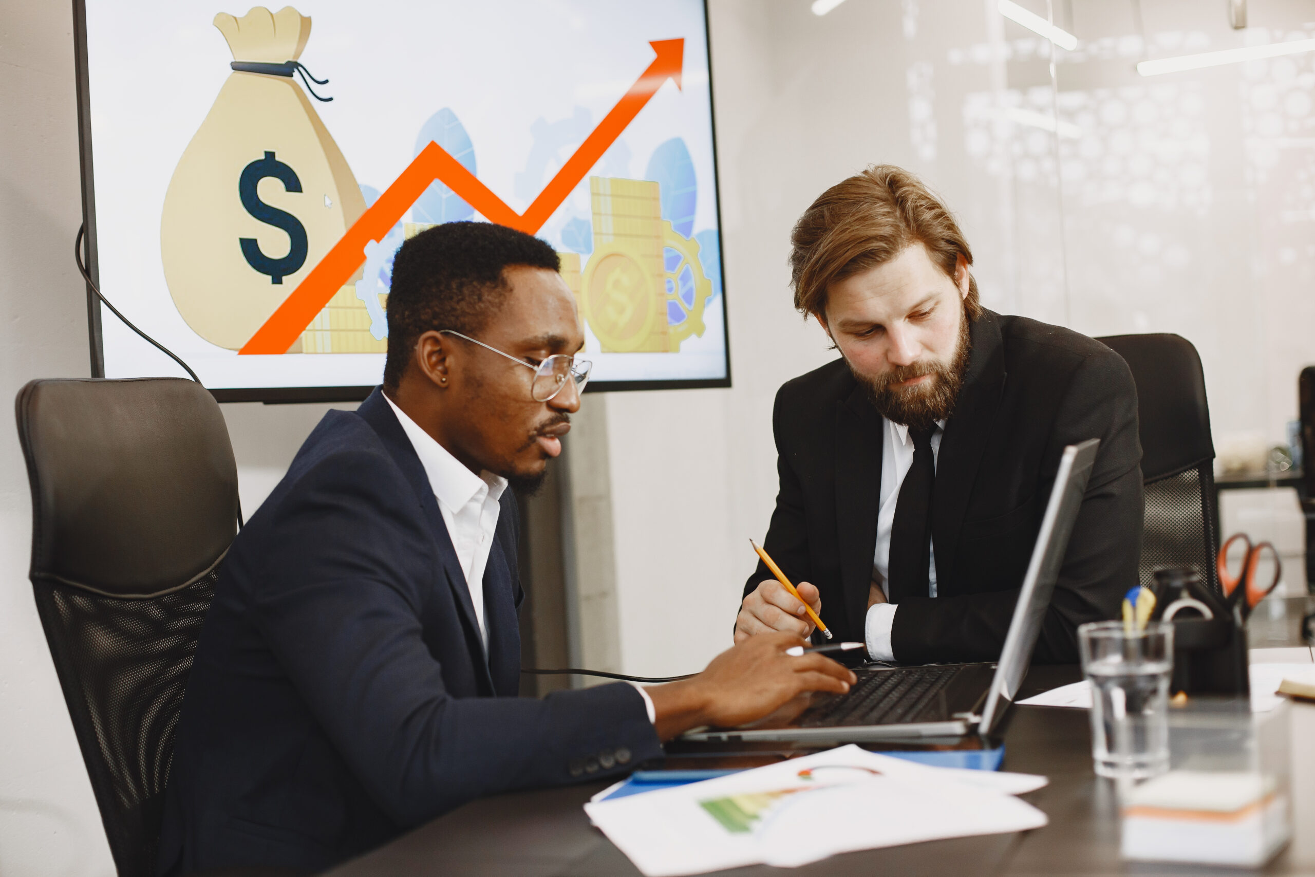Business owner reviewing funding options
