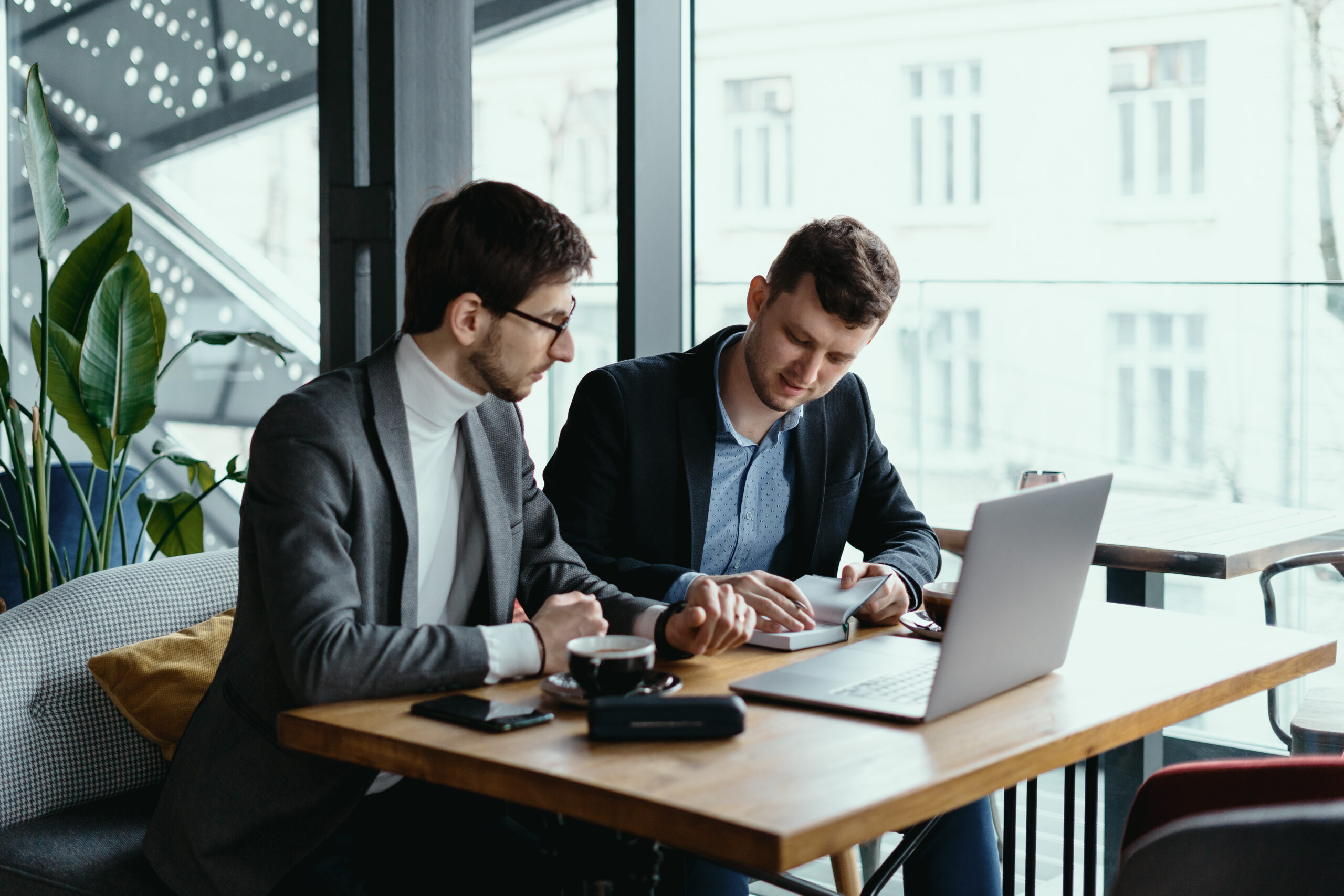 Business partners discussing growth opportunities